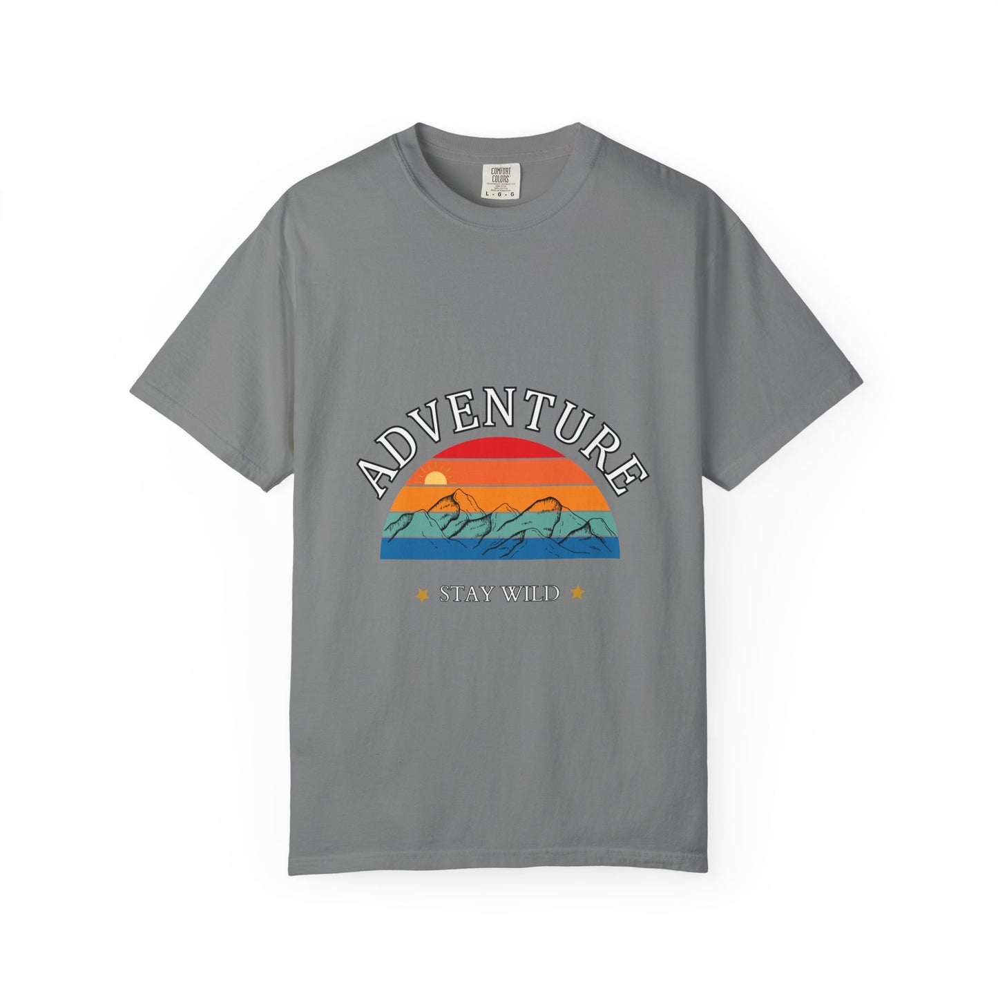 Adventure Stay Wild Unisex Garment-Dyed T-Shirt