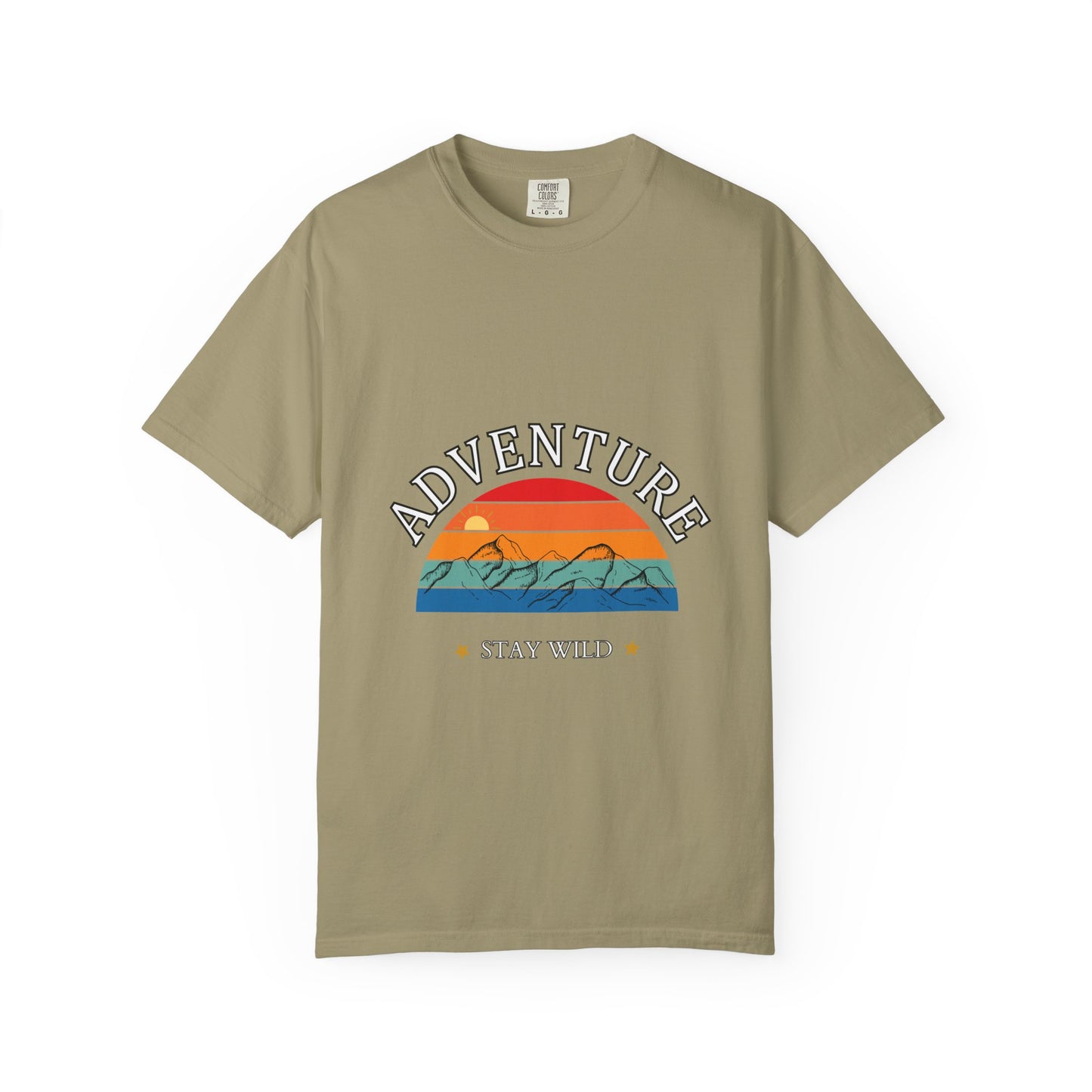 Adventure Stay Wild Unisex Garment-Dyed T-Shirt