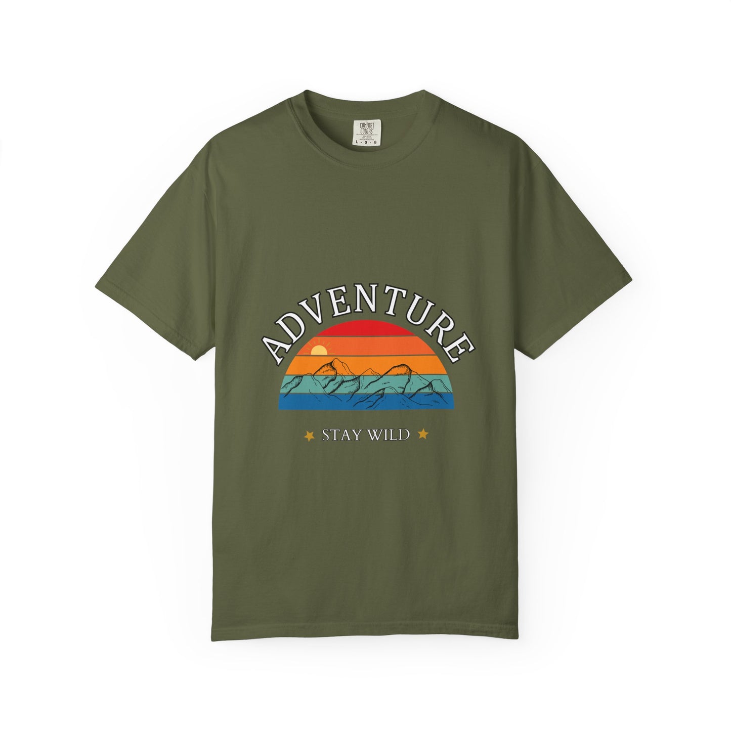 Adventure Stay Wild Unisex Garment-Dyed T-Shirt