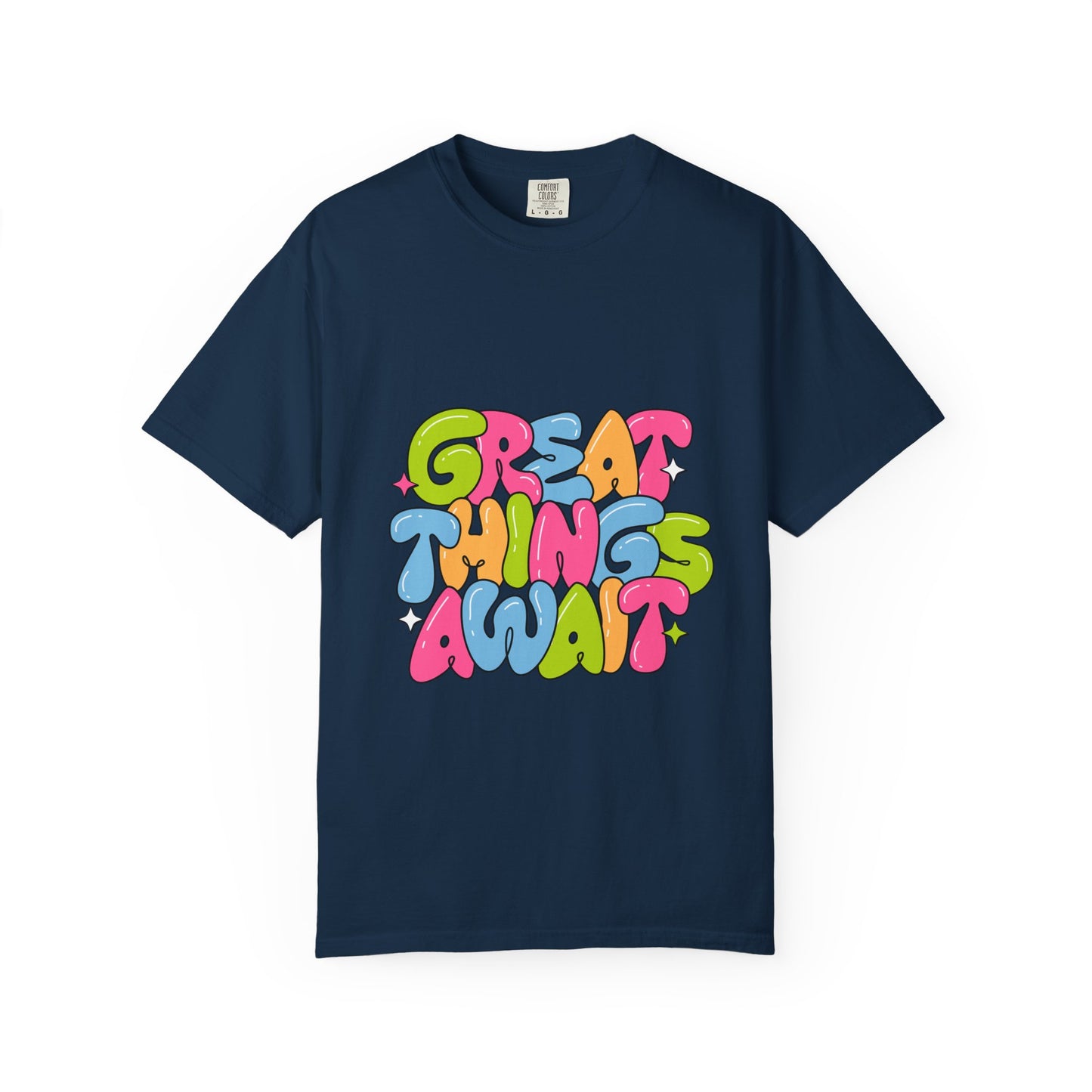 Great Things Await Unisex Garment-Dyed T-Shirt