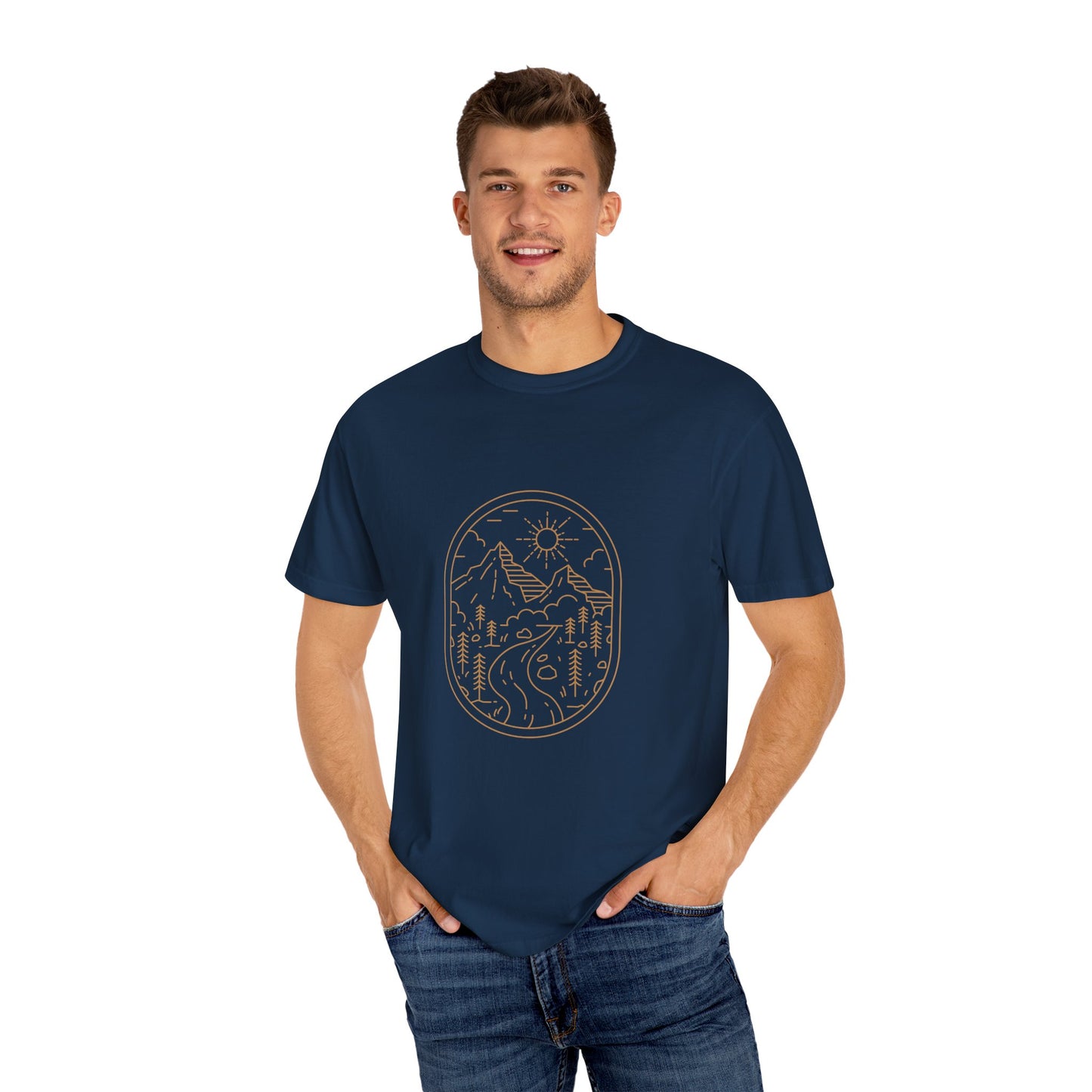 'The Golden Hour' - Mountain Scene Unisex T-shirt