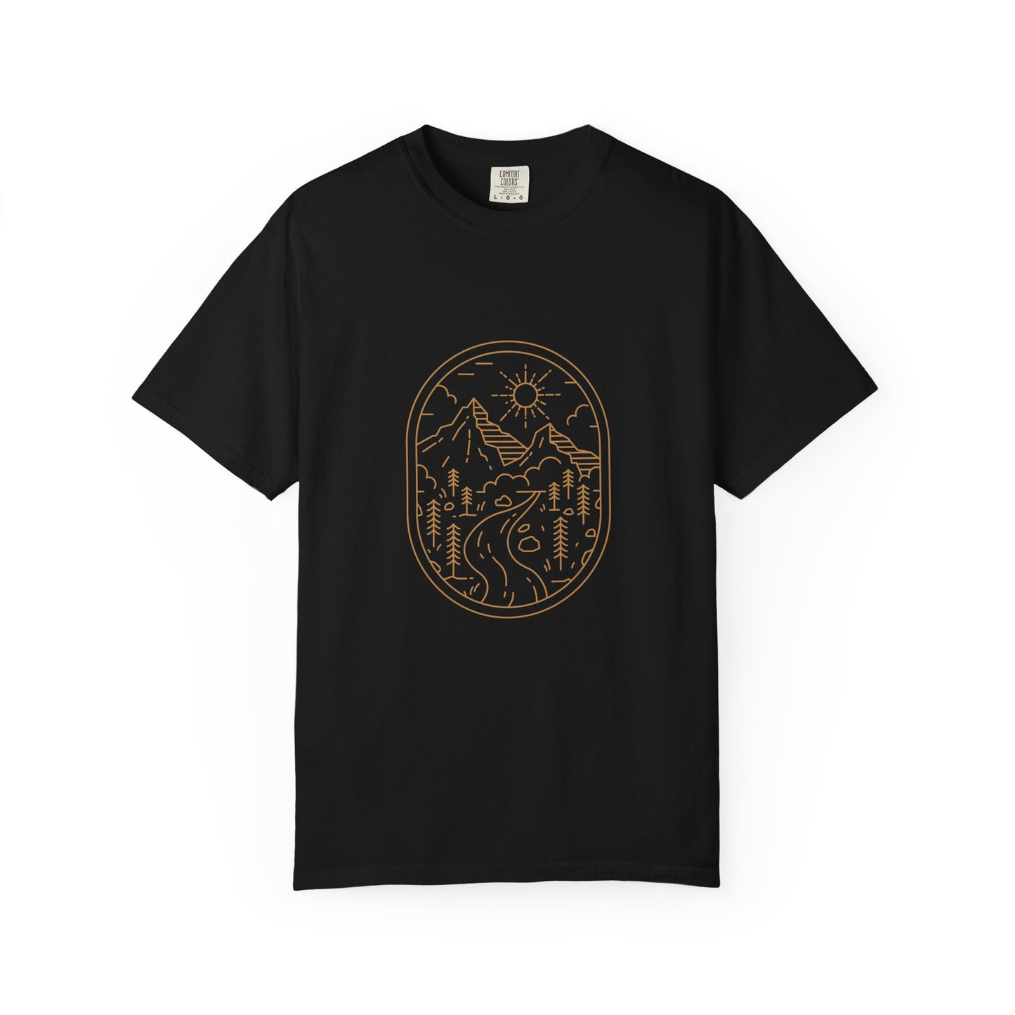 'The Golden Hour' - Mountain Scene Unisex T-shirt