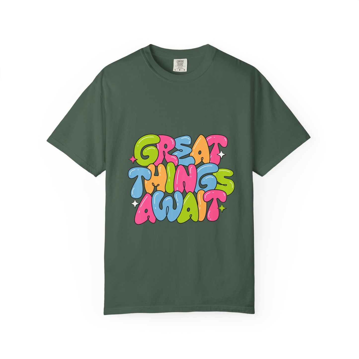 Great Things Await Unisex Garment-Dyed T-Shirt