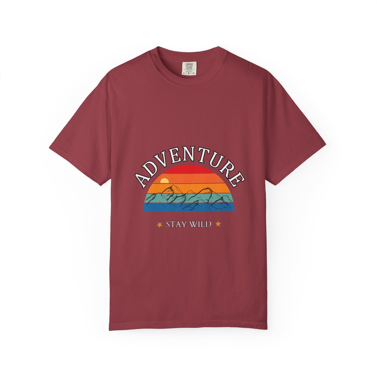 Adventure Stay Wild Unisex Garment-Dyed T-Shirt