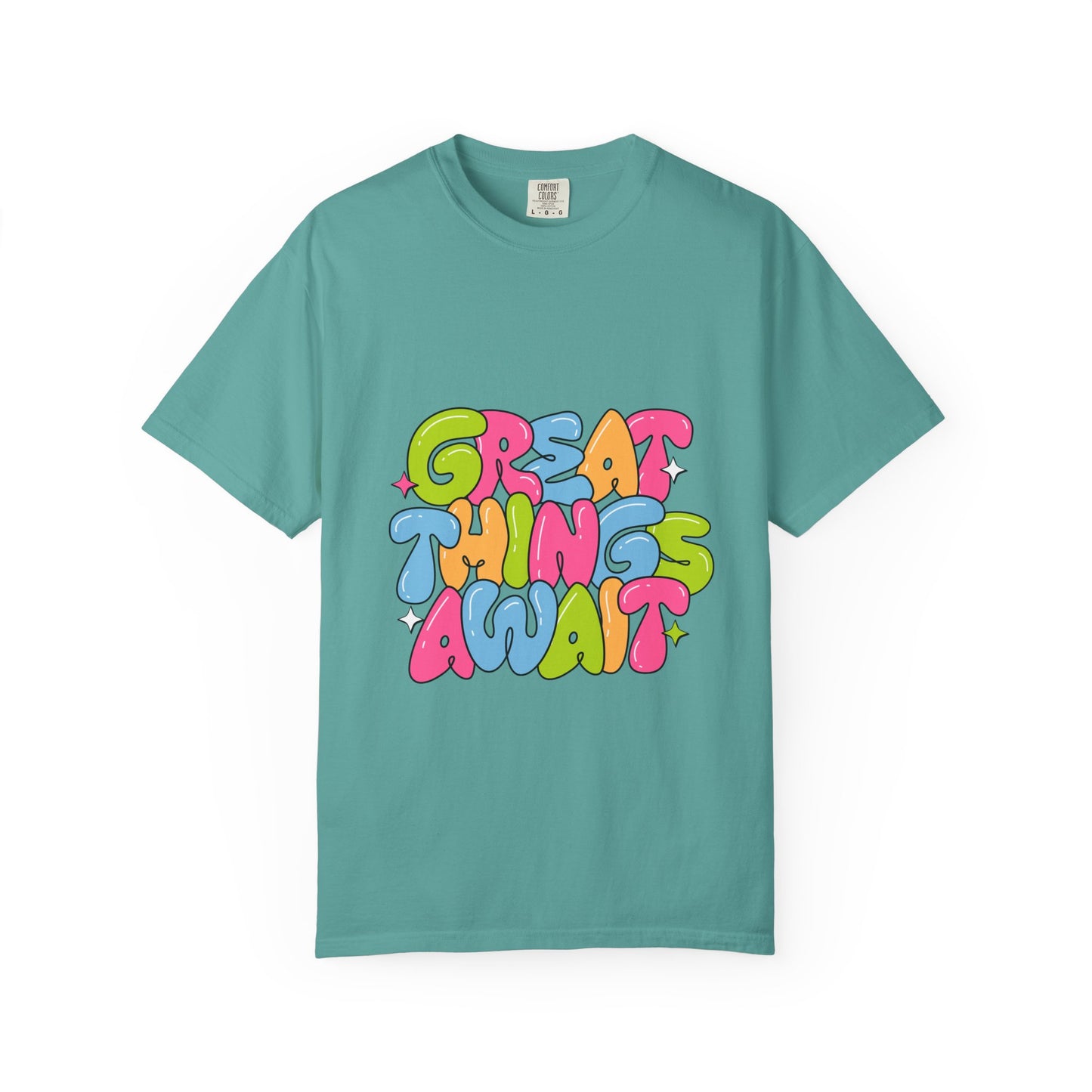 Great Things Await Unisex Garment-Dyed T-Shirt