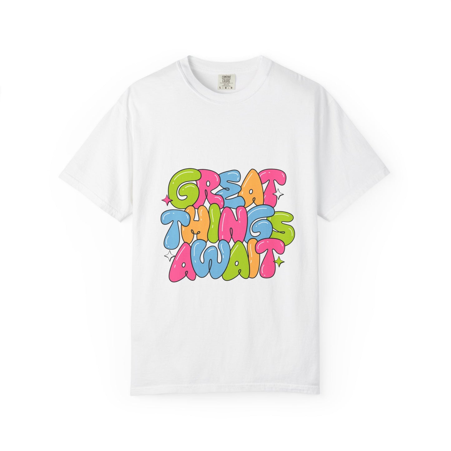 Great Things Await Unisex Garment-Dyed T-Shirt