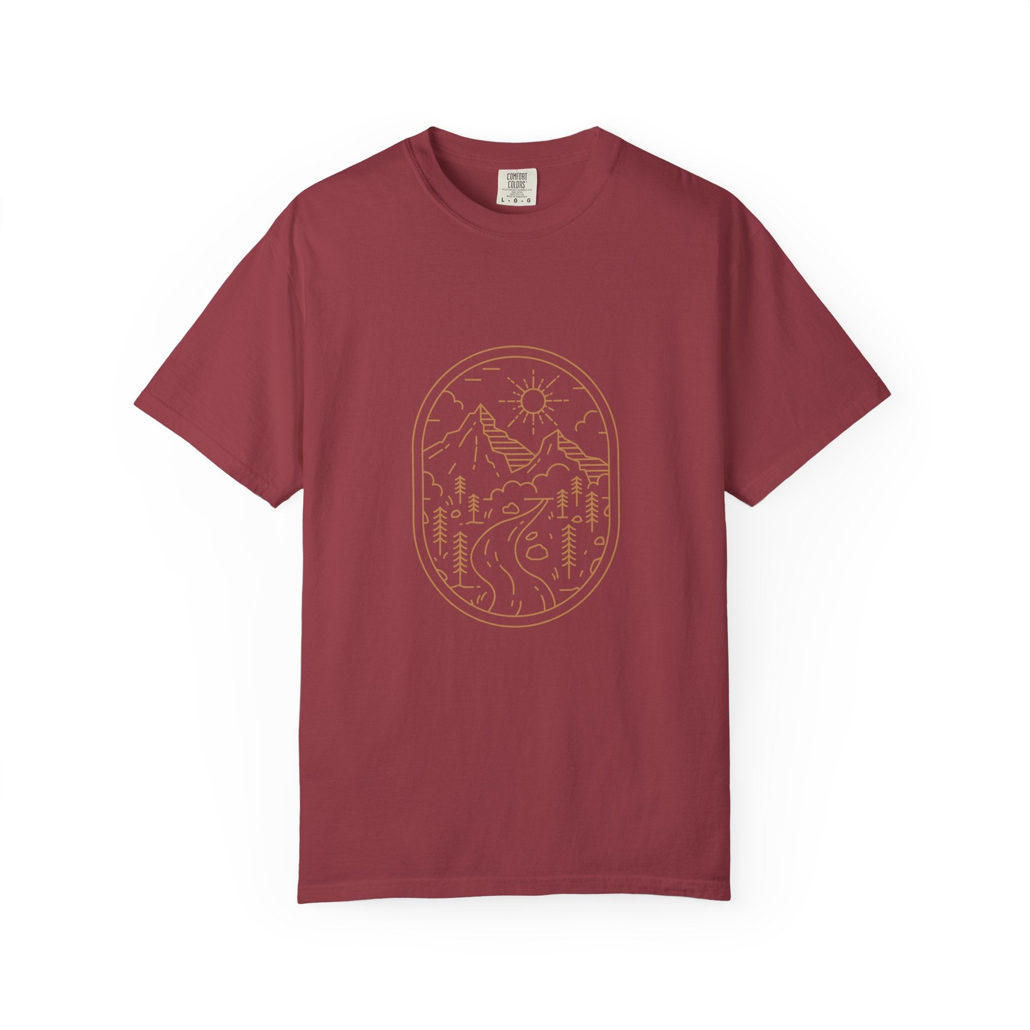The Golden Hour' - Mountain Scene Unisex T-shirt – Evergreen Canyon