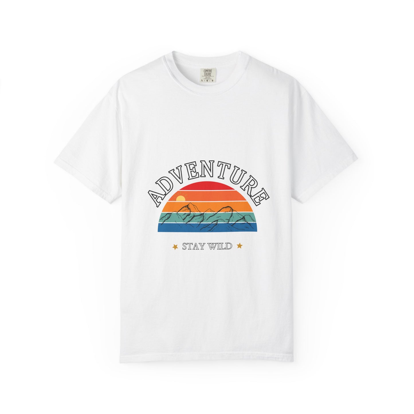 Adventure Stay Wild Unisex Garment-Dyed T-Shirt