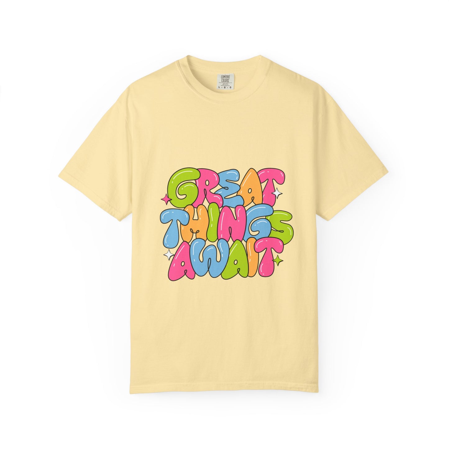 Great Things Await Unisex Garment-Dyed T-Shirt