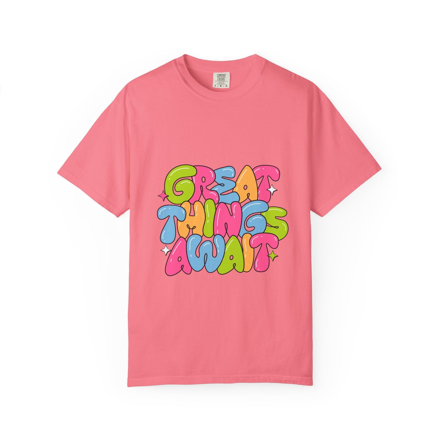 Great Things Await Unisex Garment-Dyed T-Shirt