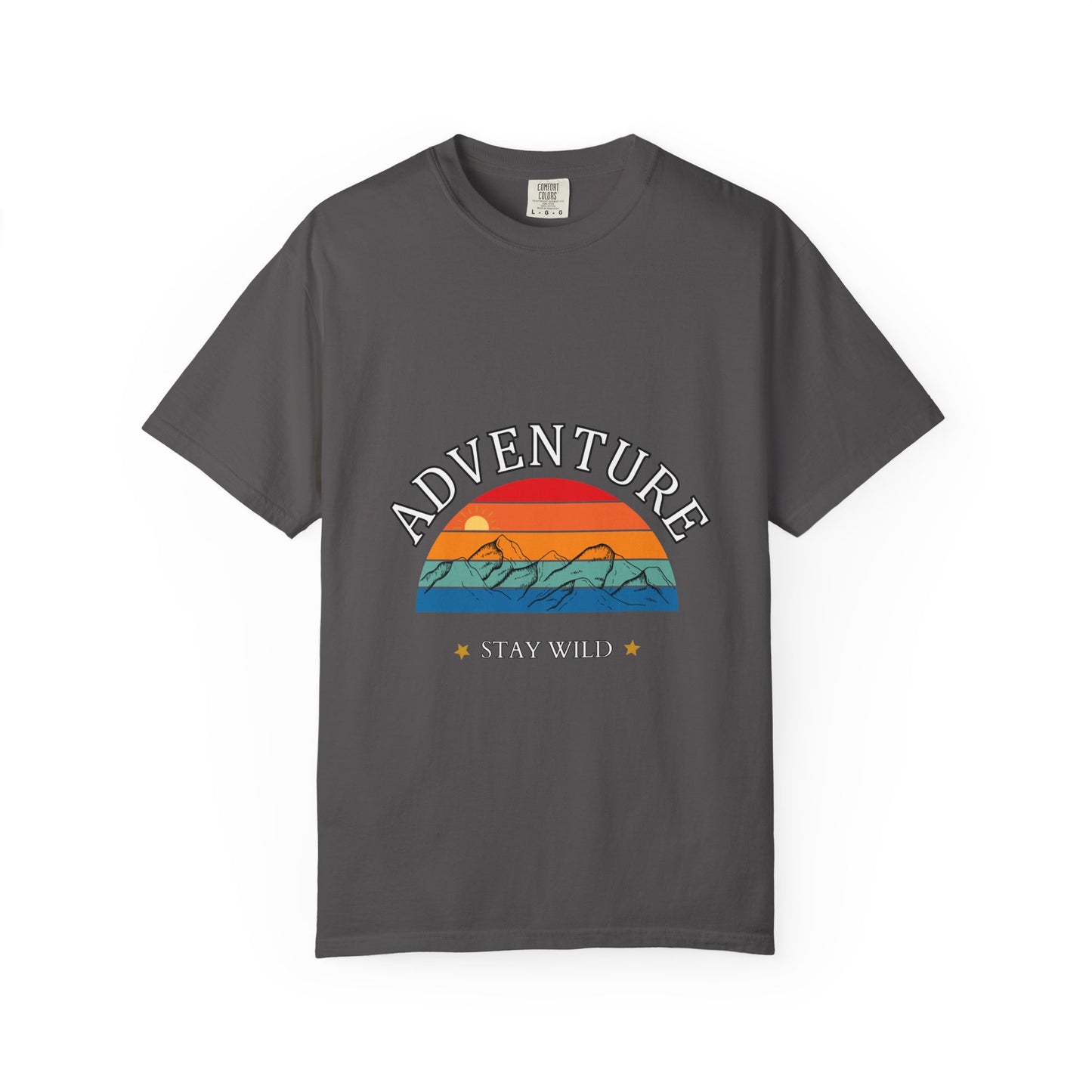 Adventure Stay Wild Unisex Garment-Dyed T-Shirt