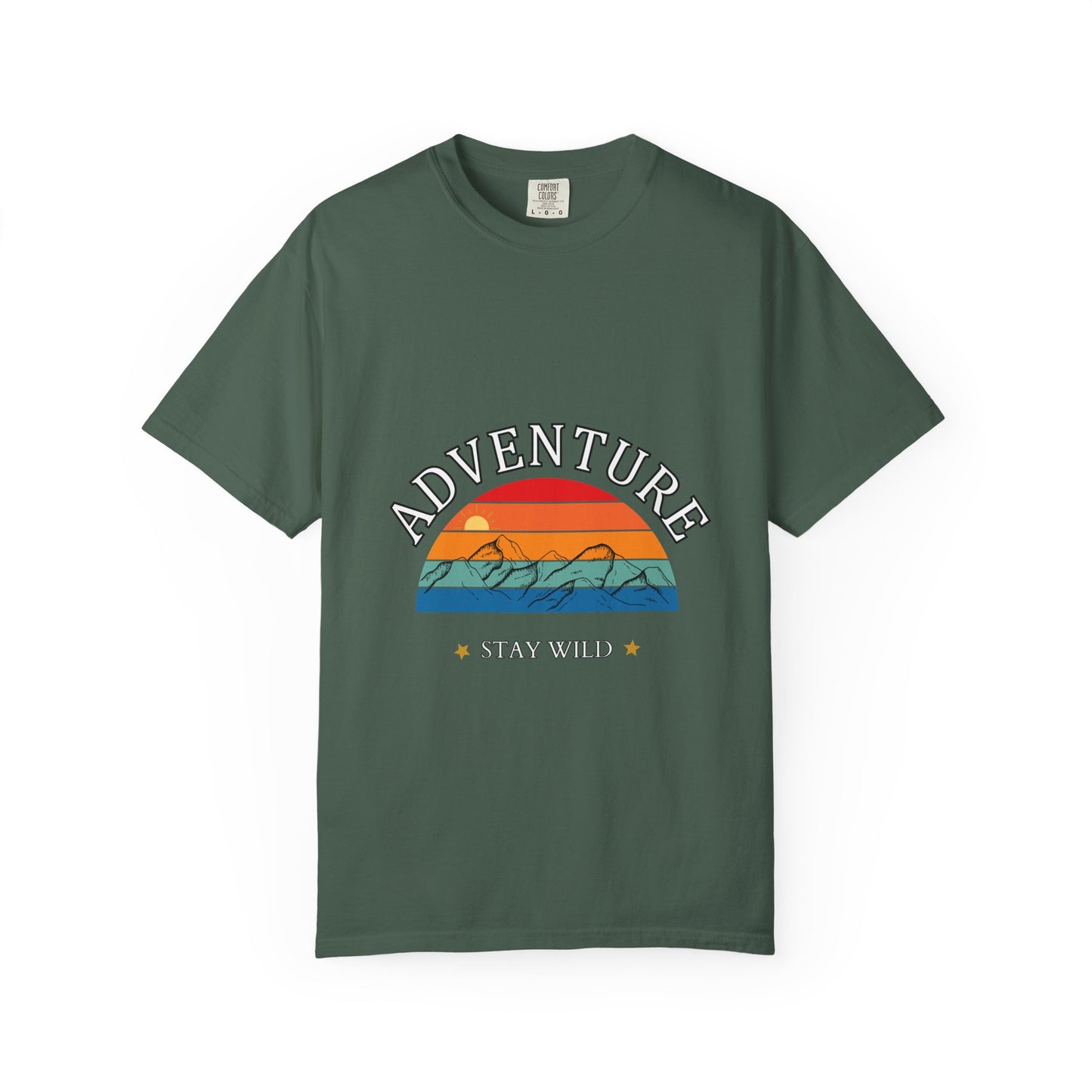 Adventure Stay Wild Unisex Garment-Dyed T-Shirt
