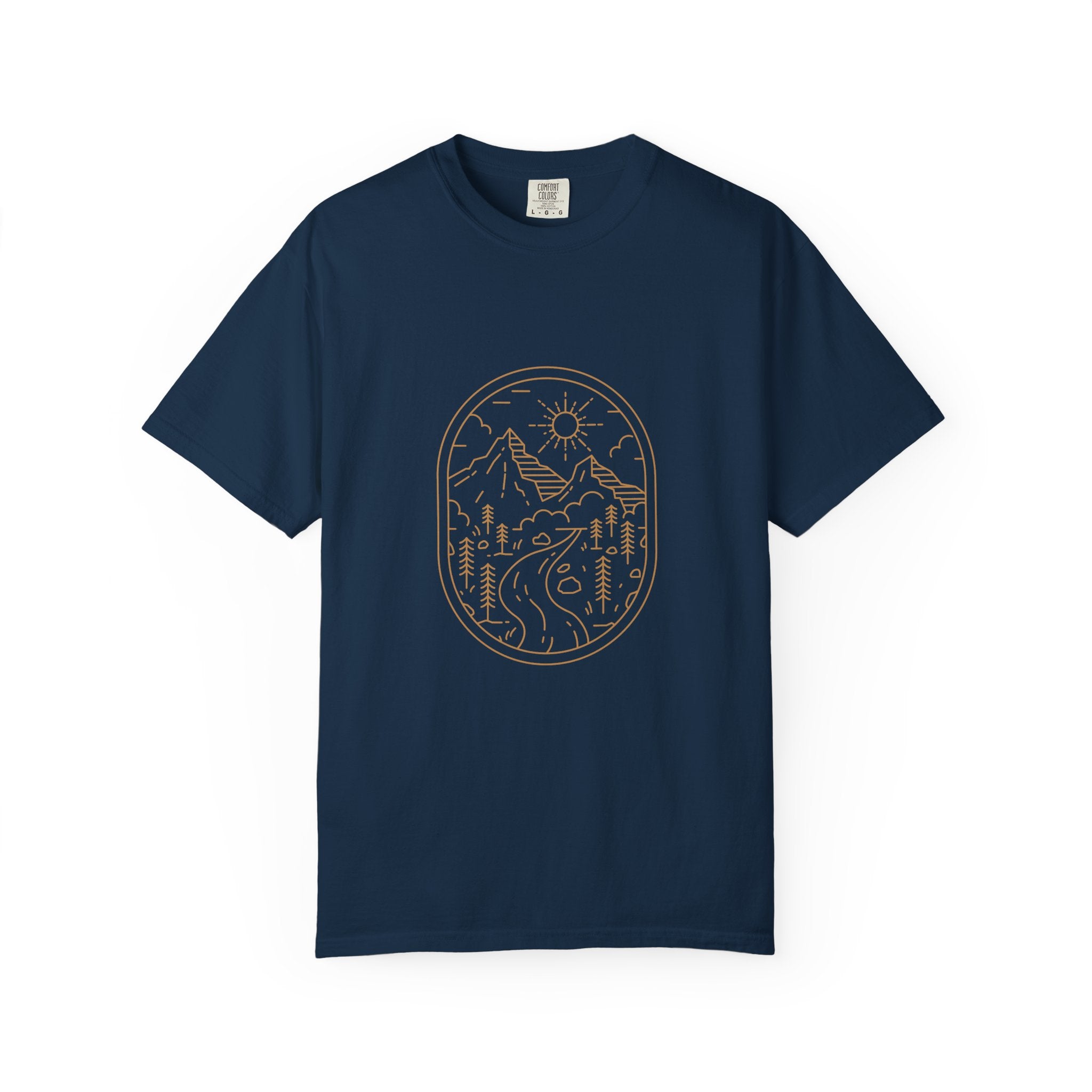 The Golden Hour' - Mountain Scene Unisex T-shirt – Evergreen Canyon